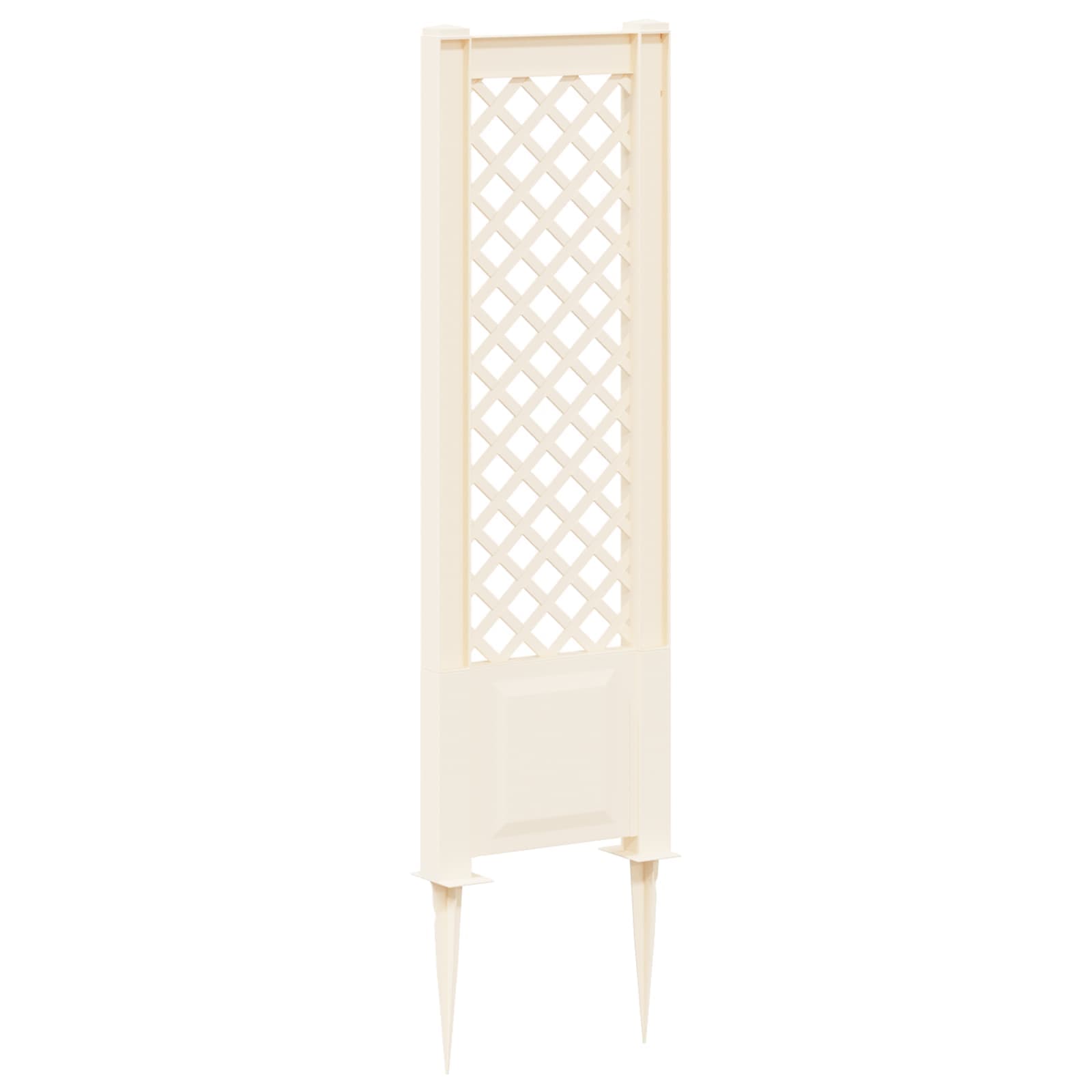 vidaXL Trellis with Spike PP White 2