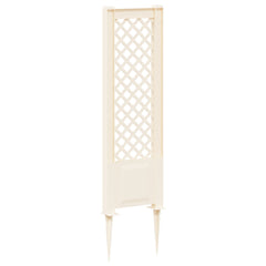 vidaXL Trellis with Spike PP White 2
