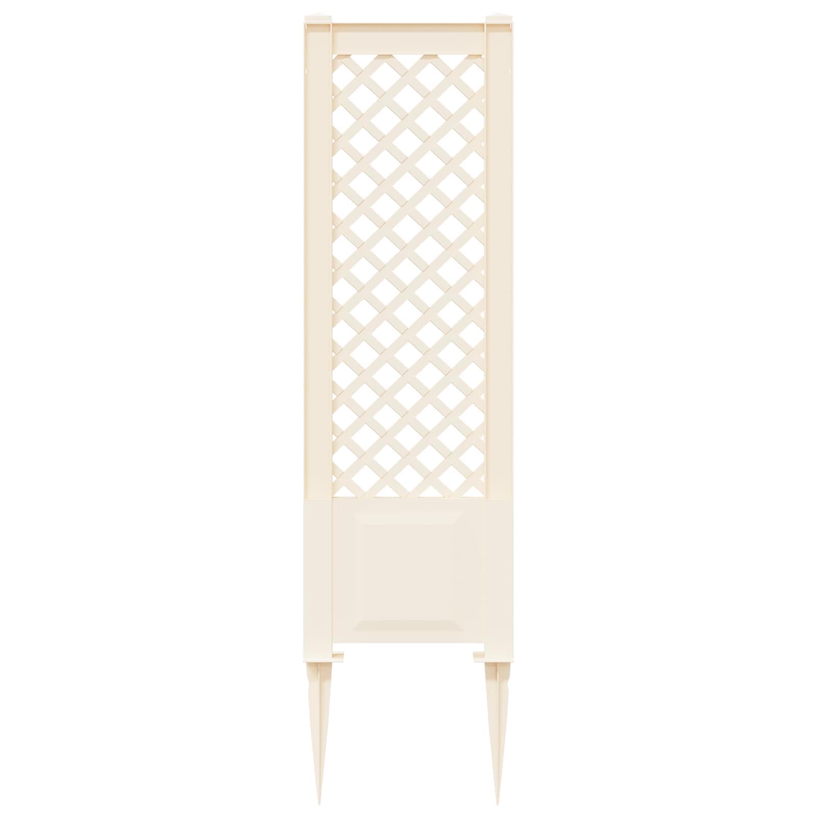 vidaXL Trellis with Spike PP White 4