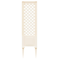 vidaXL Trellis with Spike PP White 4