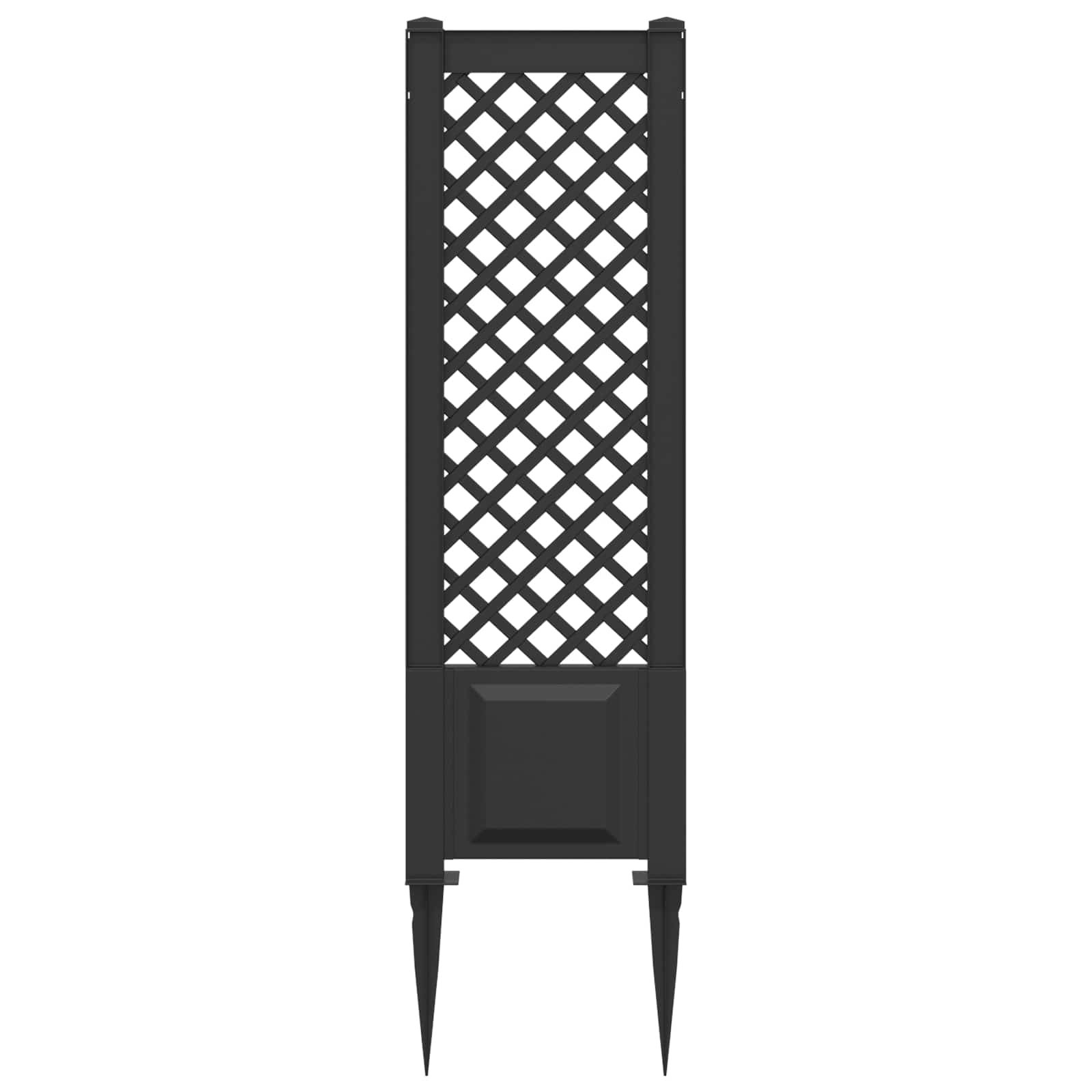 vidaXL Trellis with Spike PP Anthracite 4