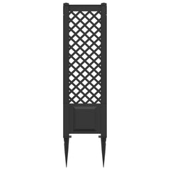vidaXL Trellis with Spike PP Anthracite 4