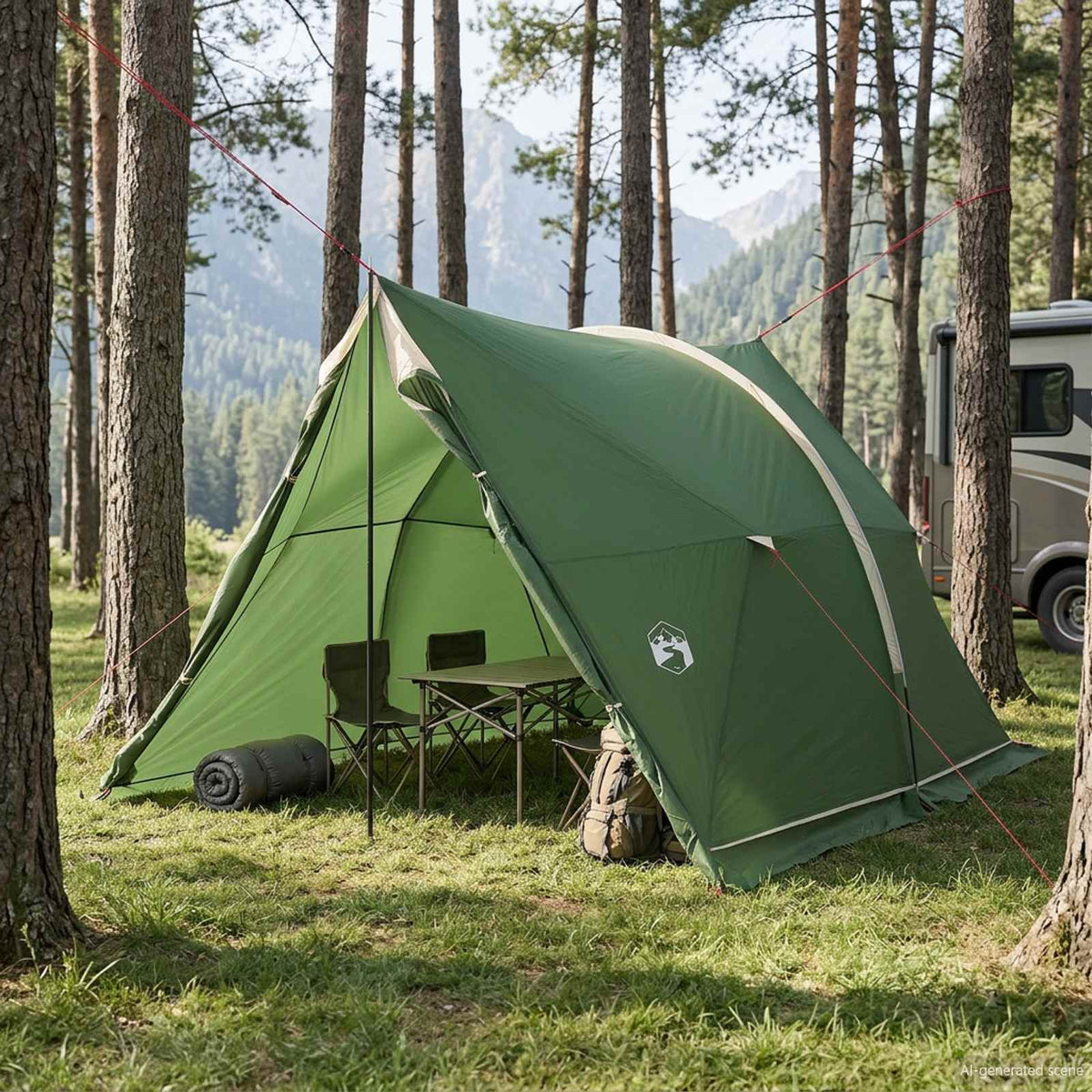 Canopy Tent Water-Resistant Green