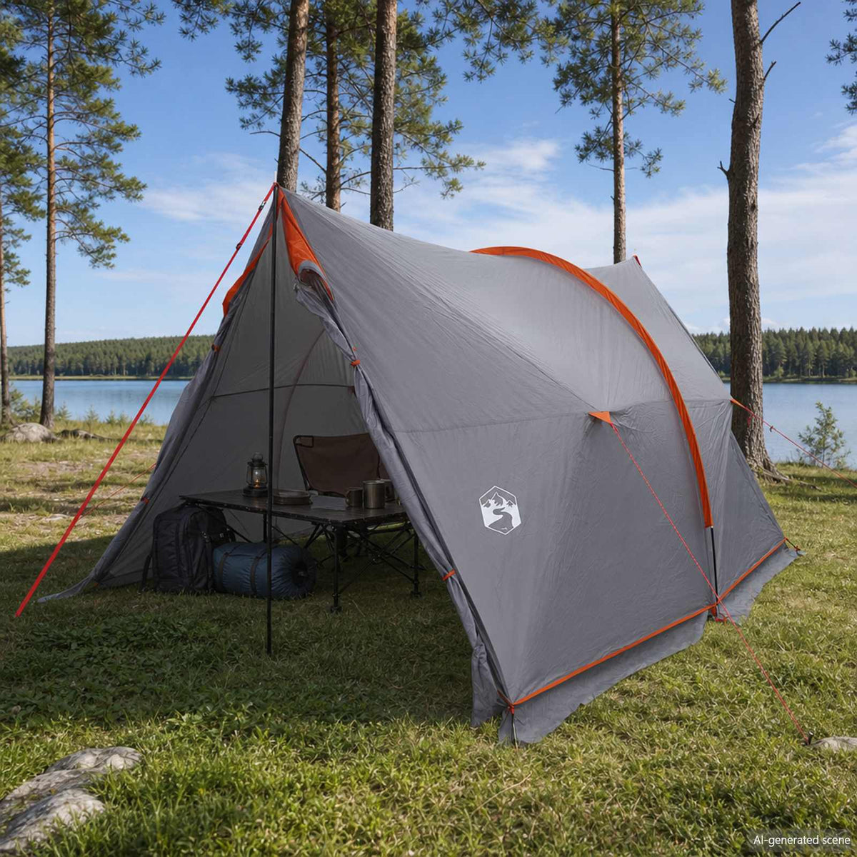 Canopy Tent Water-Resistant Grey and orange