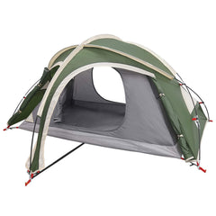 Trekking Tent with Rainfly Water-Resistant Green 2-Person