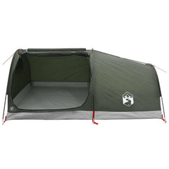 vidaXL Hiking Tent Water-Resistant 2-Person Army Green 4