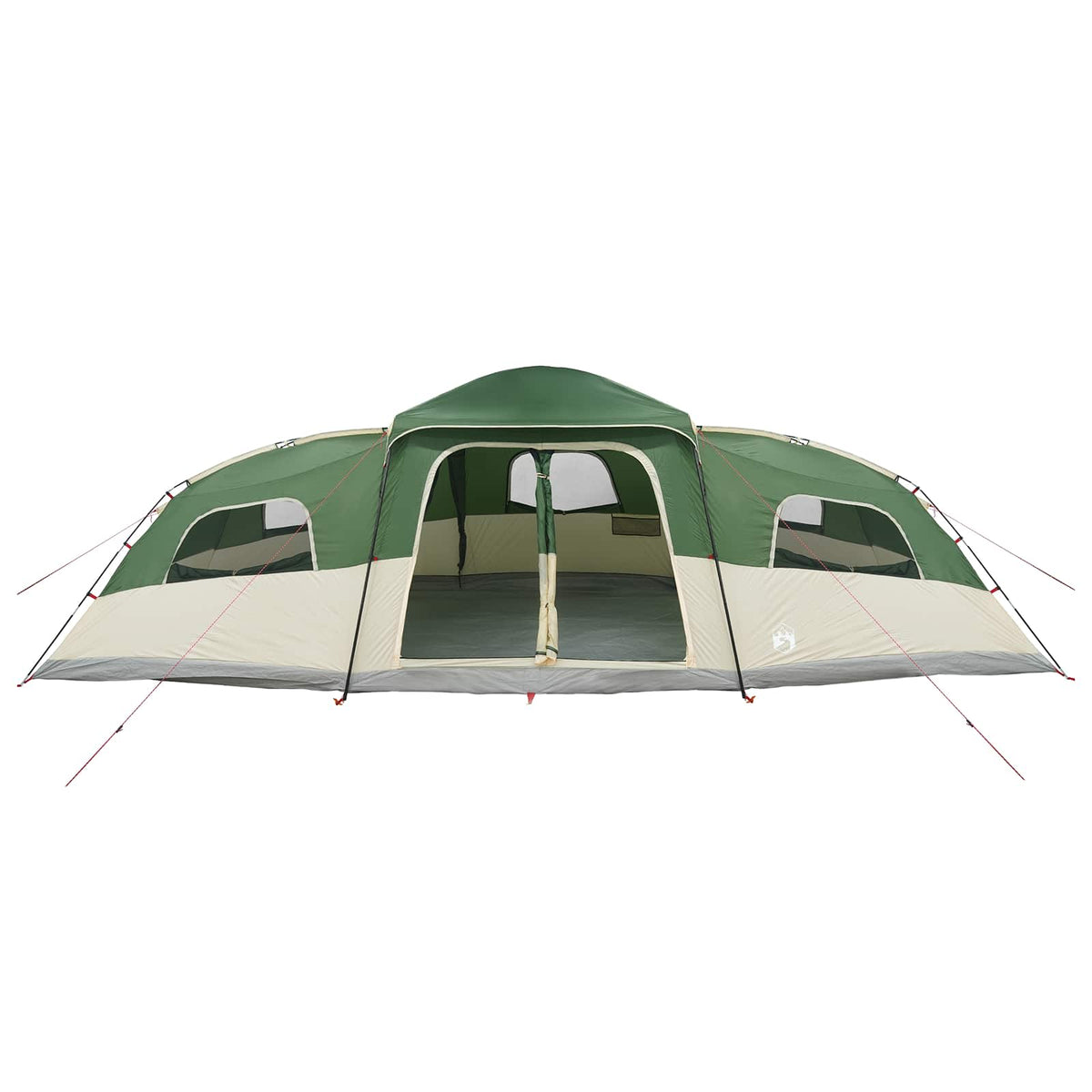 Family Tent with Rainfly Water-resistant 18-Person Green