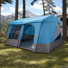 Family Tent with Rainfly Water-resistant 9-Person Blue