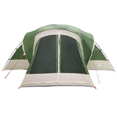 Cabin Tent with Rainfly Water-Resistant 10-Person Green