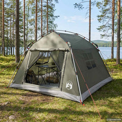 Instant Tent Water-resistant Army green 3-Person