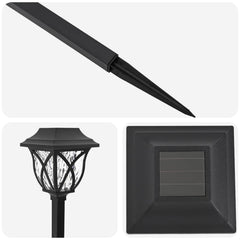 vidaXL Outdoor Solar Lights with Ground Spike 12 pcs Warm White 42 cm 5