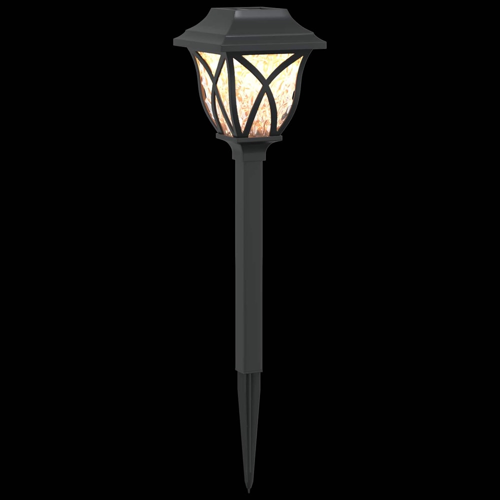 Outdoor Solar Lights with Ground Spike Warm White 42 cm 12