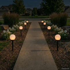 vidaXL Outdoor Solar Lights with Ground Spike 8 pcs Warm White 38.5 cm 3