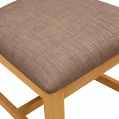 vidaXL Dining Chair 2 pcs Solid Oak Wood Grey 45 x 59 x 92 cm 6