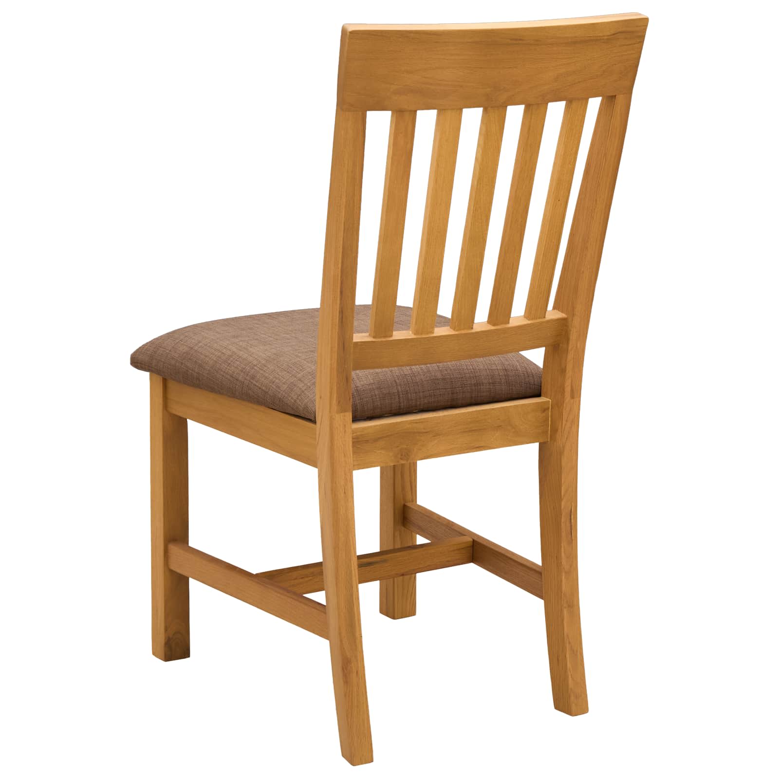 vidaXL Dining Chair 2 pcs Solid Oak Wood Grey 45 x 59 x 92 cm 5