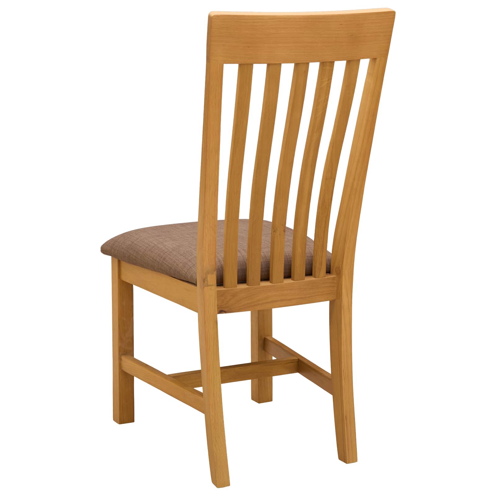 vidaXL Dining Chair 2 pcs Solid Oak Wood Grey 45 x 59.5 x 100 cm 5