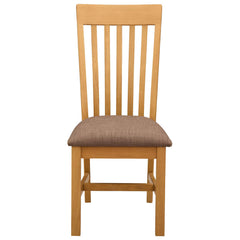 vidaXL Dining Chair 2 pcs Solid Oak Wood Grey 45 x 59.5 x 100 cm 3
