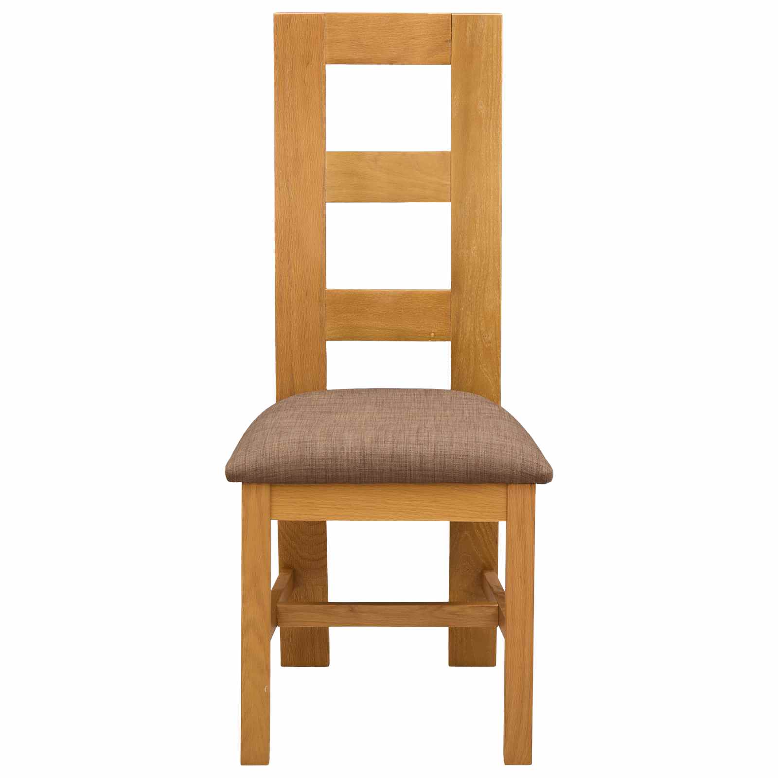 vidaXL Dining Chair 2 pcs Solid Oak Wood Grey 45 x 51 x 105 cm 3