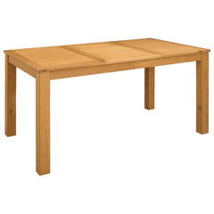 vidaXL Dining Table 150 x 85 x 75 cm Solid Oak Wood Natural 1