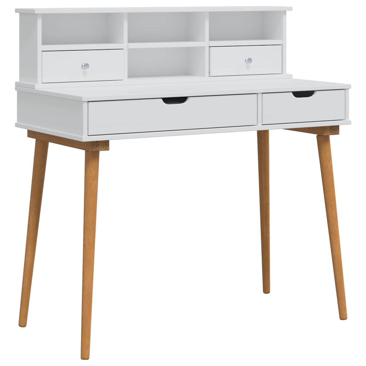 vidaXL Dressing Table Set FAUSKE 2 pcs White 100 x 50 x 103.5 cm 2