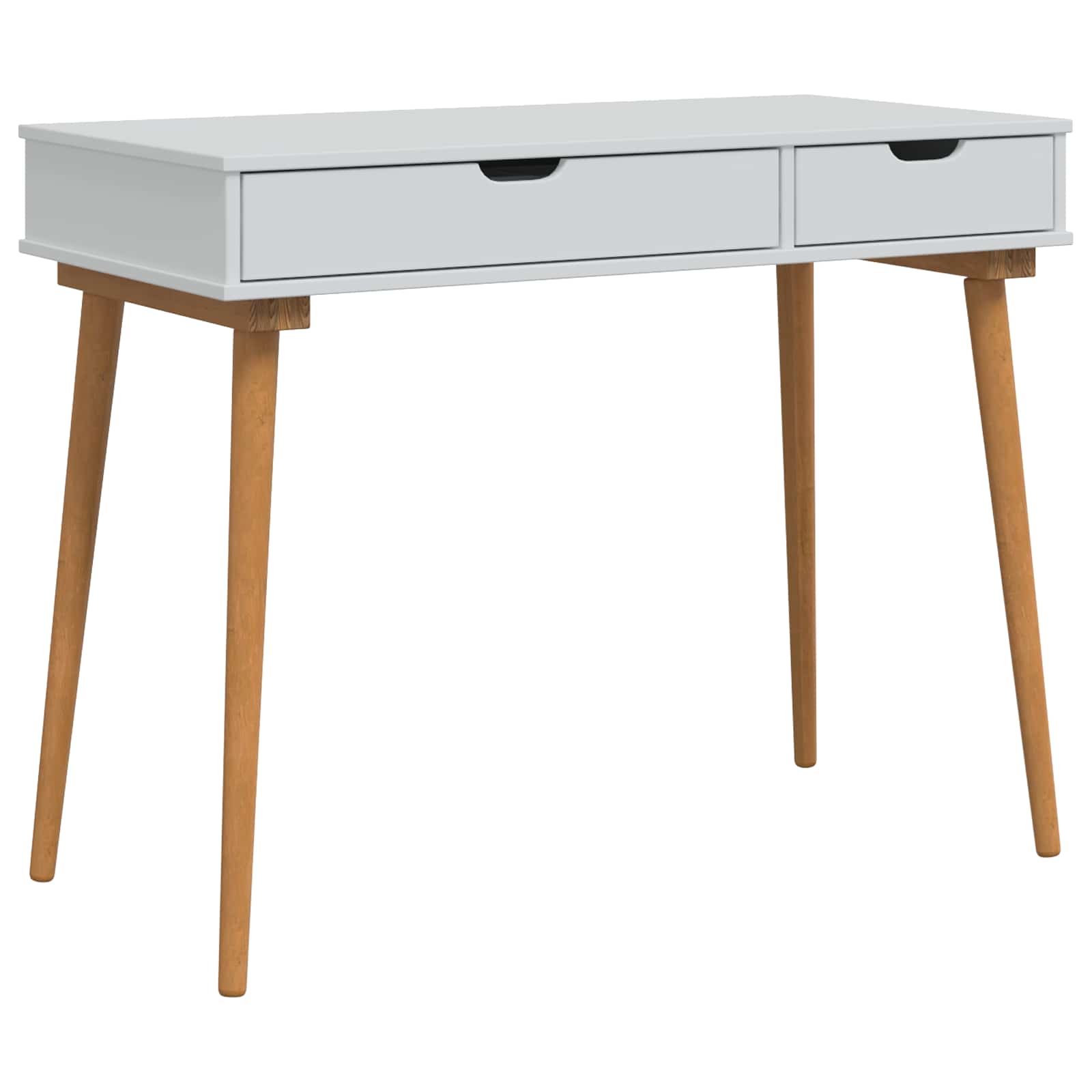 vidaXL Dressing Table Set FAUSKE 2 pcs White 100 x 50 x 103.5 cm 5