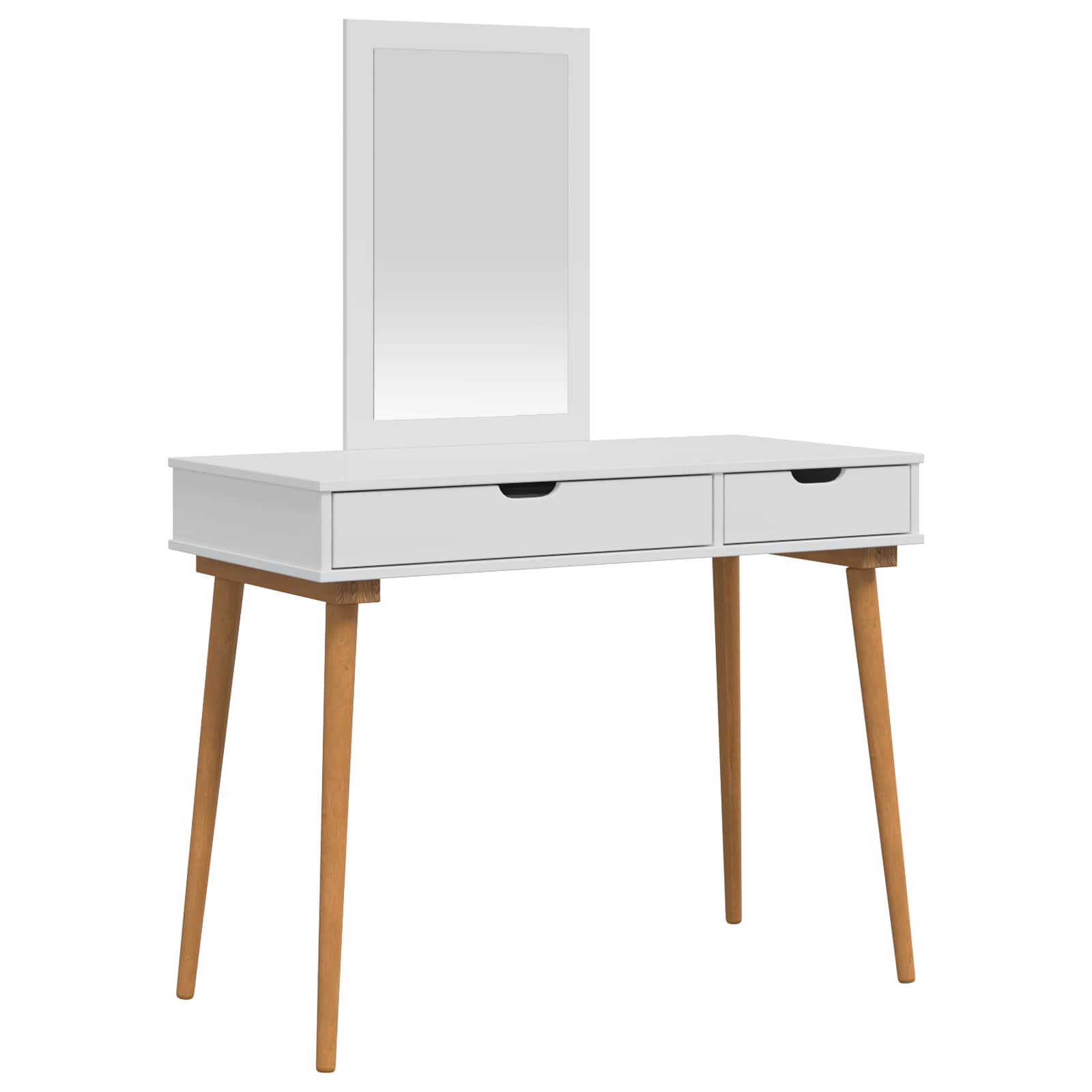 vidaXL Dressing Table Set FAUSKE 2 pcs White 100 x 50 x 143 cm 2