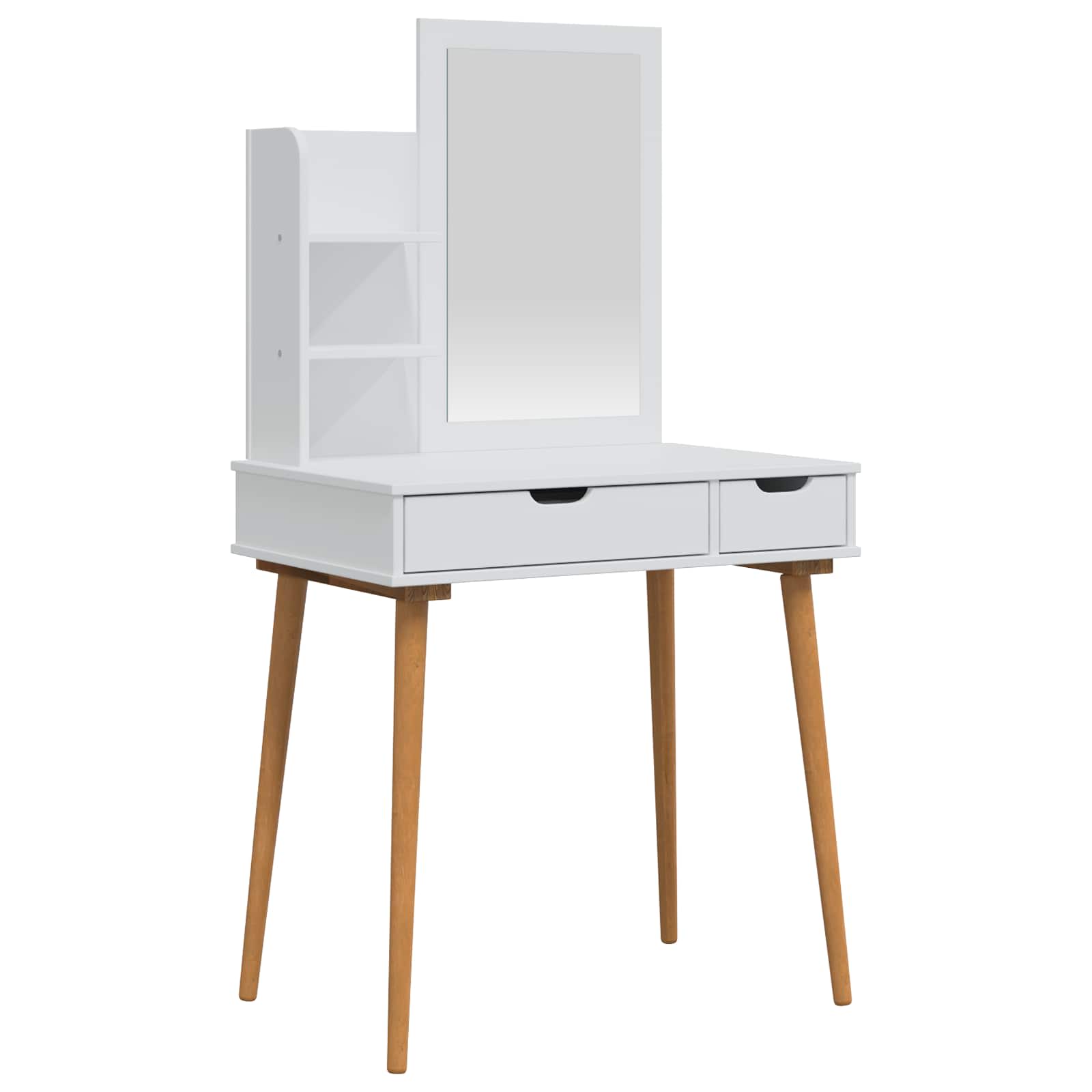 vidaXL Dressing Table Set FAUSKE 3 pcs White 76 x 50 x 143 cm 2
