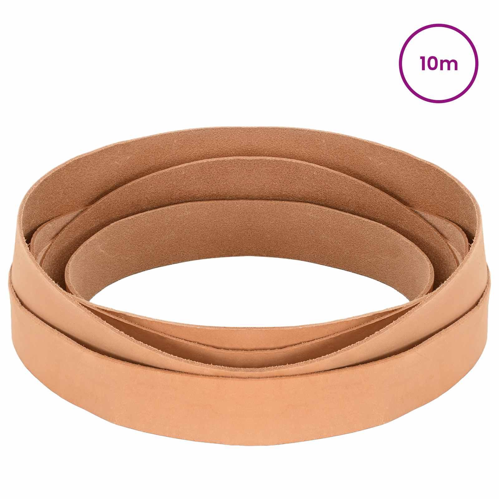 vidaXL Leather Strap 1 Light Brown 1000 x 4 cm Leather 2