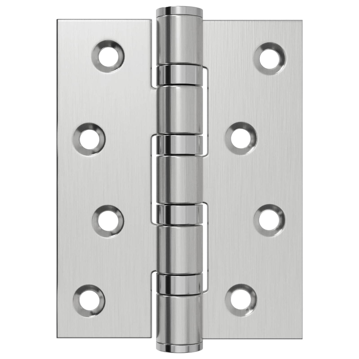 vidaXL Hinge 16 pcs 100 x 78 x 13 mm Silver Steel 4