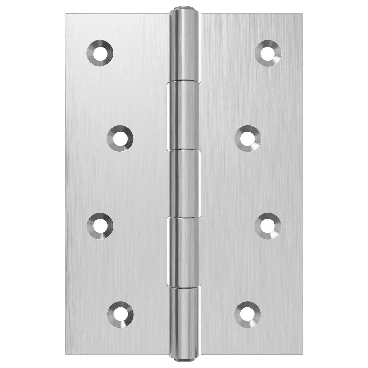 vidaXL Hinge 24 pcs 100 x 70 x 8 mm Silver Steel 4