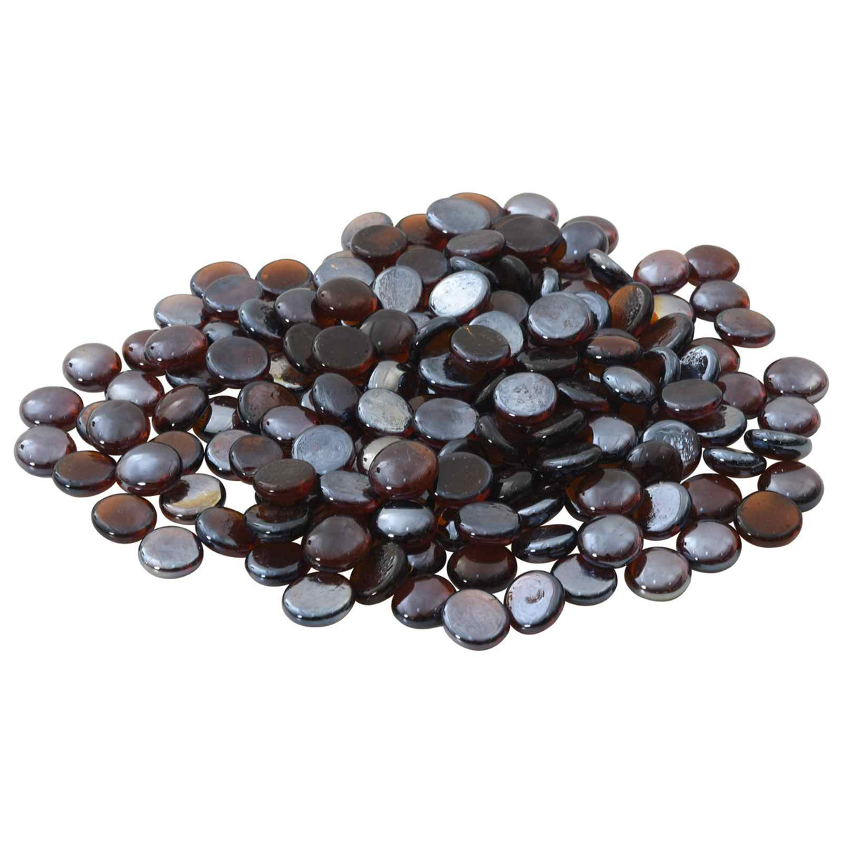 Glass Nugget 17-19 Glass 10 kg (1900-2100 pcs) Amber flash