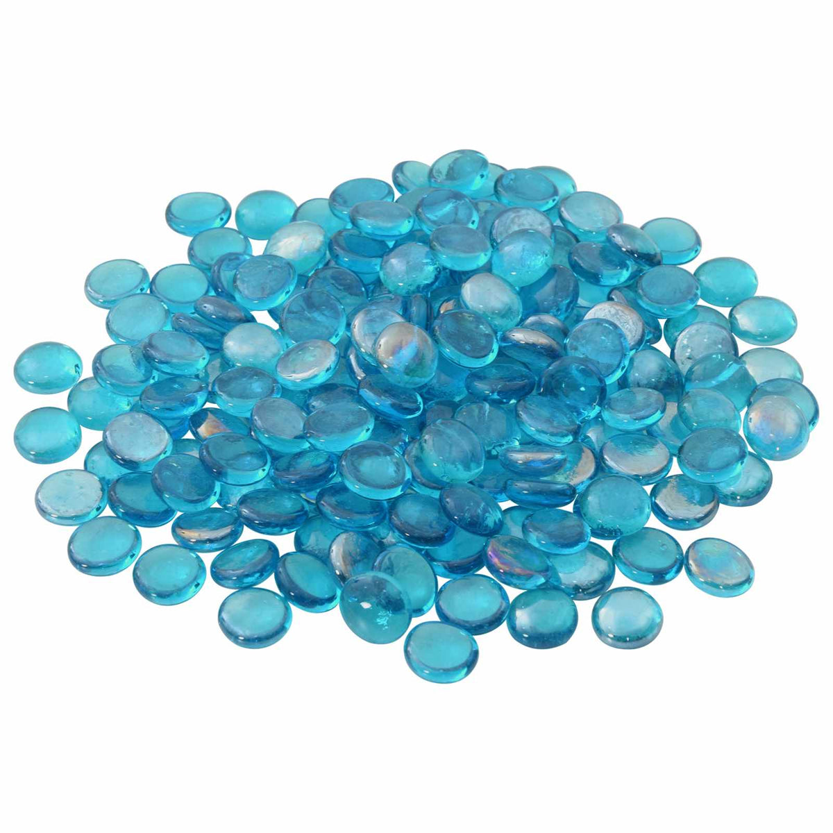 Glass Nugget 17-19 Glass 10 kg (1900-2100 pcs) Aqua blue