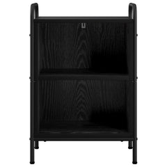 vidaXL Bedside Cabinet Black Oak 40 x 30 x 60 cm Engineered Wood 3