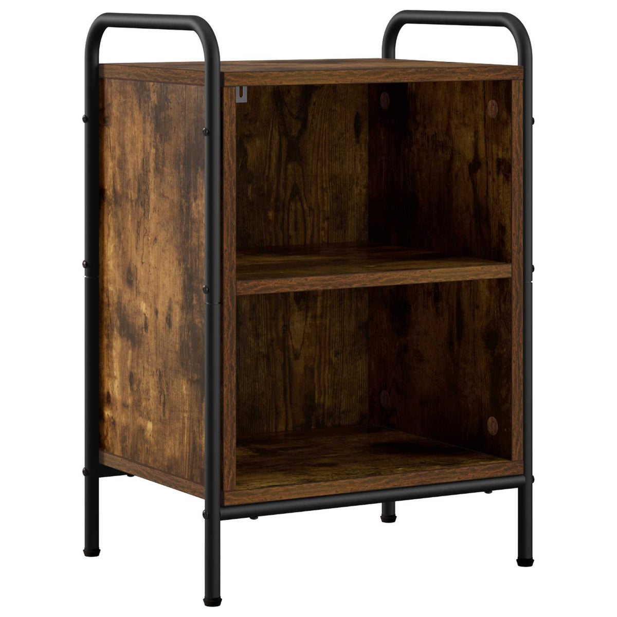 vidaXL Bedside Cabinet Smoked Oak 40 x 30 x 60 cm Engineered Wood 2