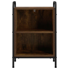 vidaXL Bedside Cabinet Smoked Oak 40 x 30 x 60 cm Engineered Wood 3