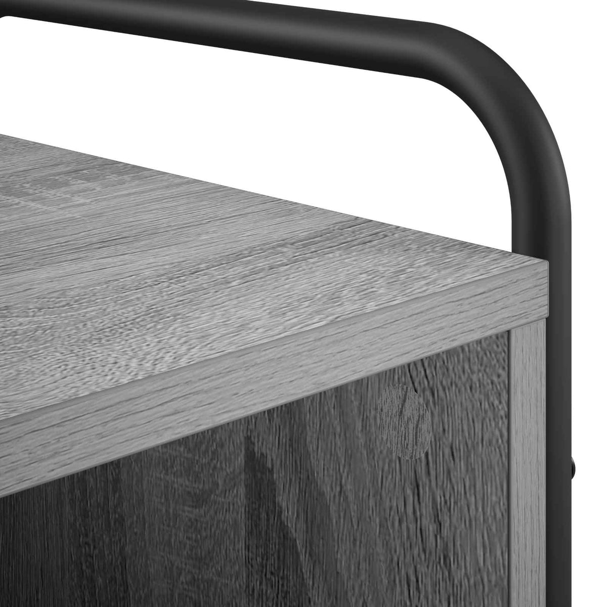 vidaXL Bedside Cabinet Grey Sonoma 40 x 30 x 60 cm Engineered Wood 6