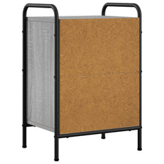 vidaXL Bedside Cabinet Grey Sonoma 40 x 30 x 60 cm Engineered Wood 5