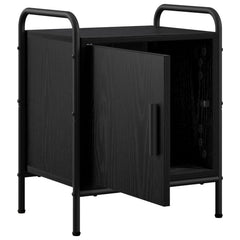 vidaXL Bedside Cabinet Black Oak 40 x 30 x 50 cm Engineered Wood 3
