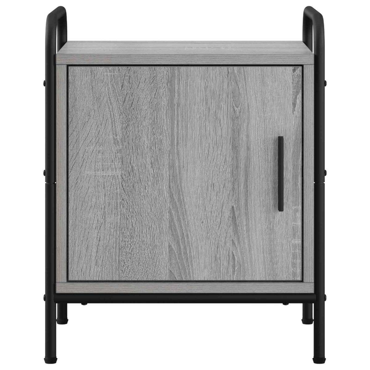 vidaXL Bedside Cabinet Grey Sonoma 40 x 30 x 50 cm Engineered Wood 4