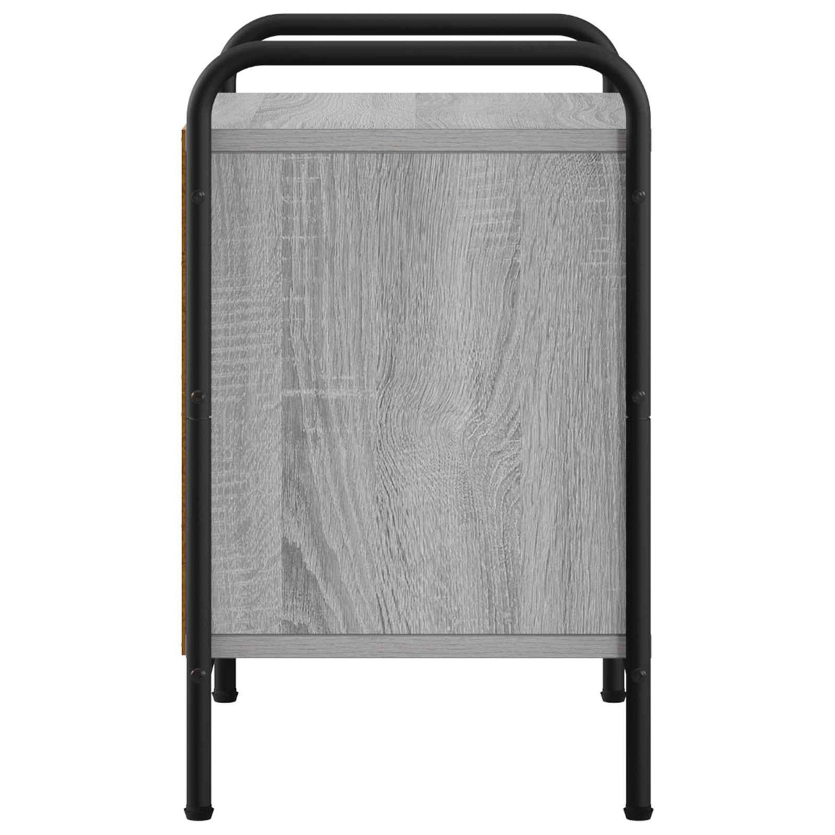 vidaXL Bedside Cabinet Grey Sonoma 40 x 30 x 50 cm Engineered Wood 5