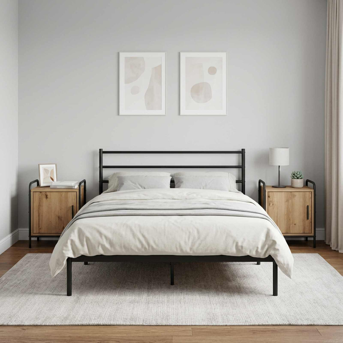 vidaXL Bedside Cabinet 40 x 30 x 50 cm Engineered Wood
