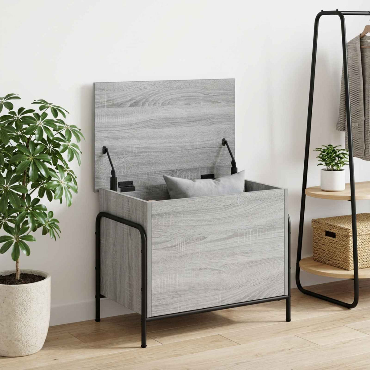 Storage Box Engineered Wood 60 x 40 x 49.5 cm Grey sonoma