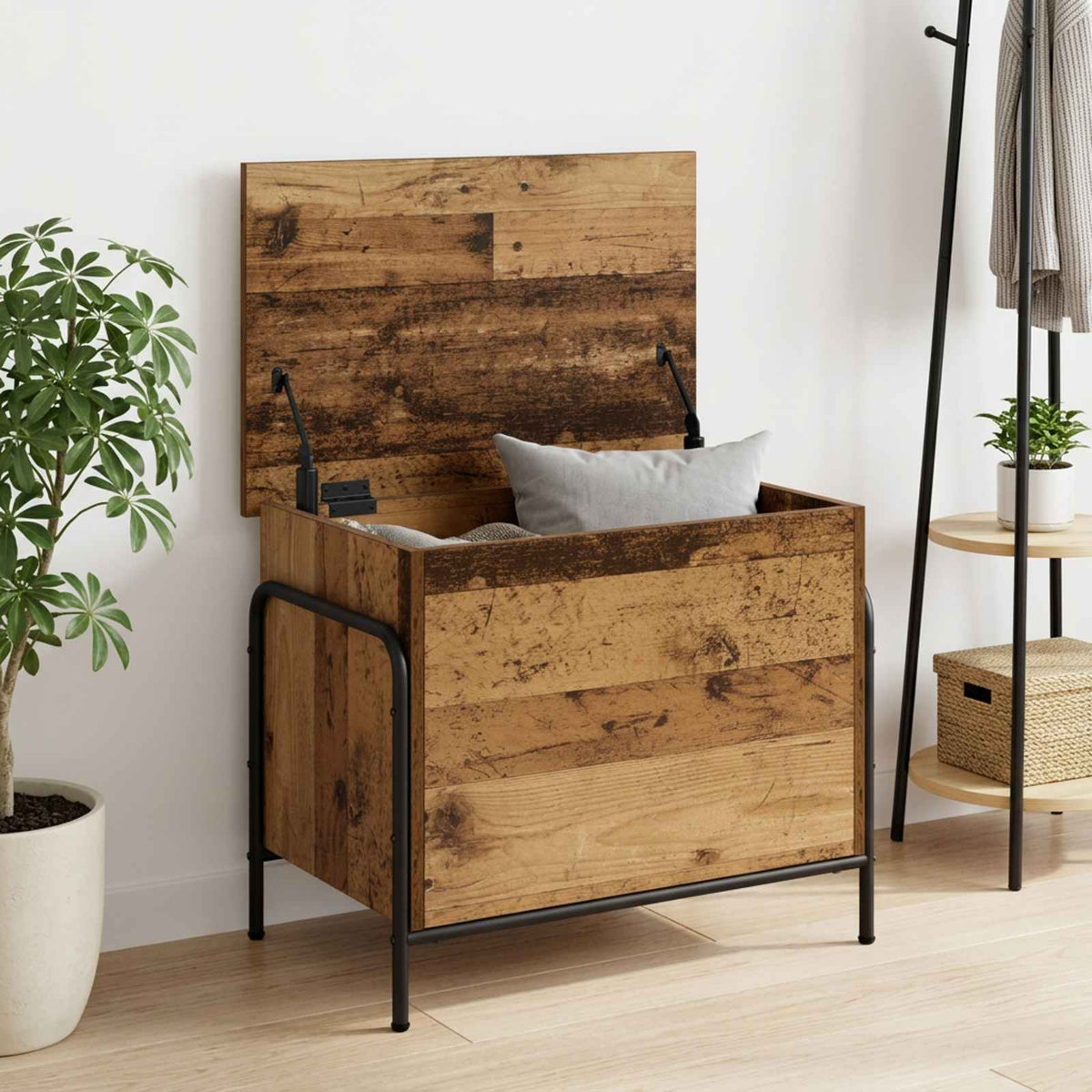 Storage Box Engineered Wood 60 x 40 x 49.5 cm Old wood