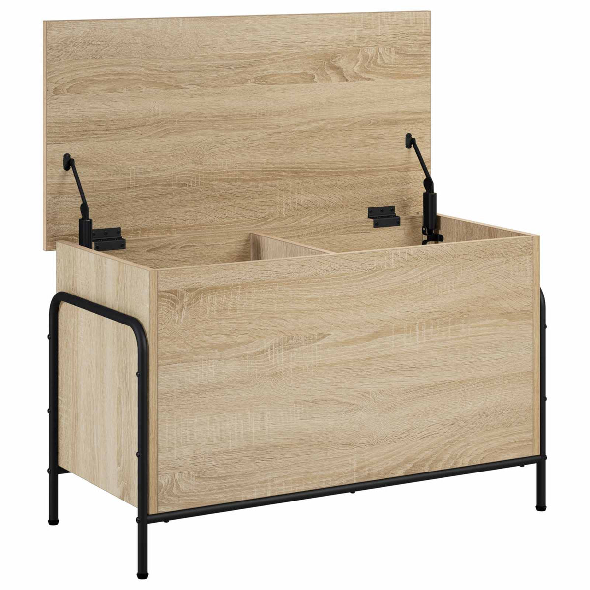 Storage Box Engineered Wood 80 x 40 x 49.5 cm Sonoma oak