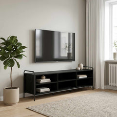 TV Cabinet 167.5 x 36.5 x 50 cm Engineered Wood Black oak