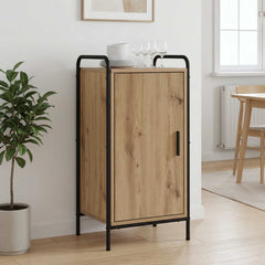 Sideboard 40 x 33 x 80.5 cm Engineered Wood with 1 Door Artisan oak