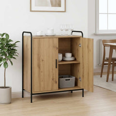 Sideboard 73 x 33 x 81 cm Engineered Wood with 2 Doors Artisan oak