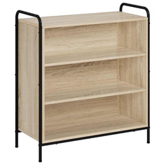Sideboard 73 x 33 x 81 cm Engineered Wood with 2 Shelves Sonoma oak