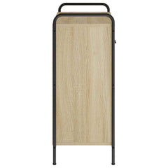 Sideboard 73 x 33 x 81 cm Engineered Wood with 2 Drawers & 2 Doors Sonoma oak