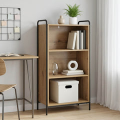 Book Cabinet 55.5 x 33 x 111 cm Engineered Wood Artisan oak